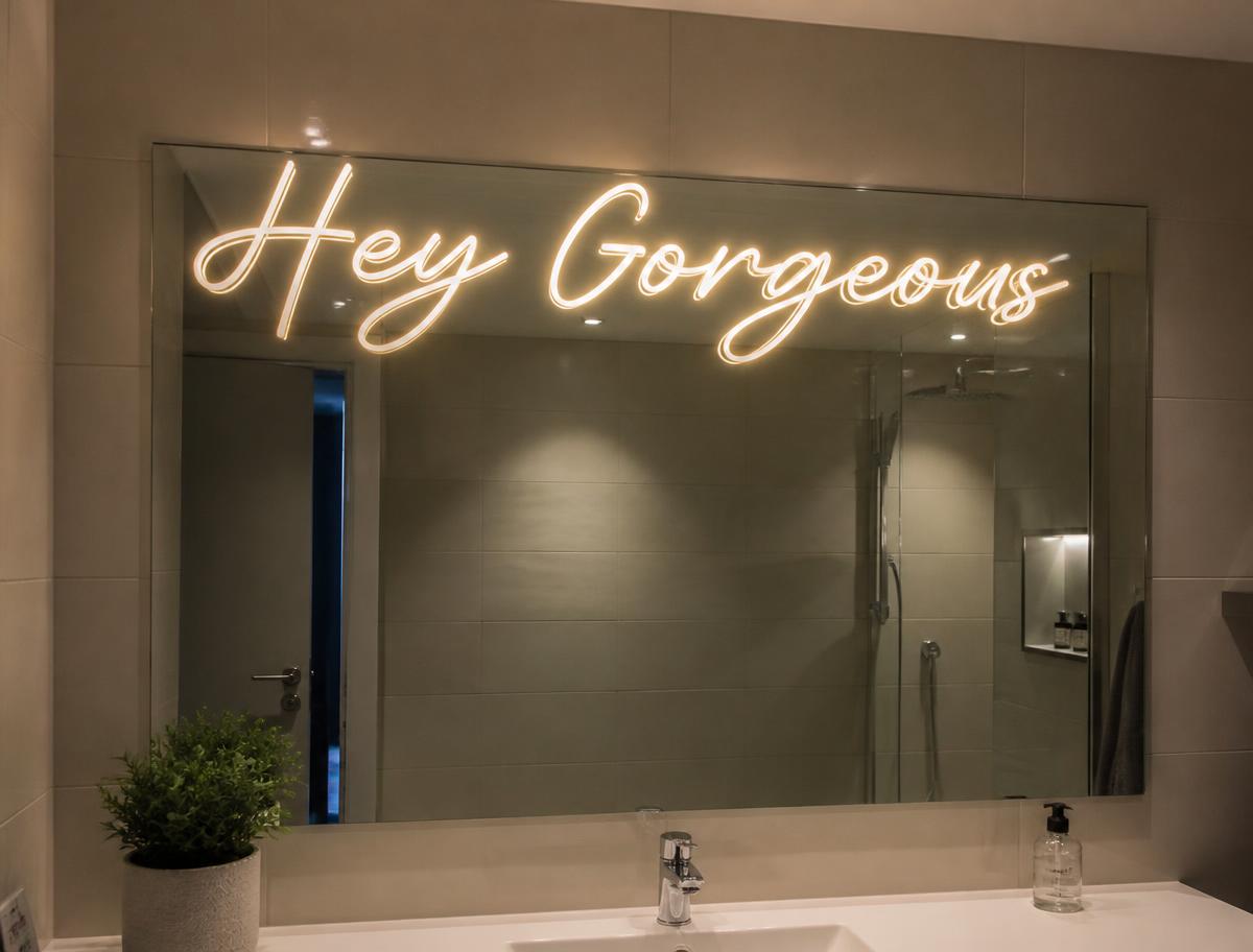 Neon Mirror Sign