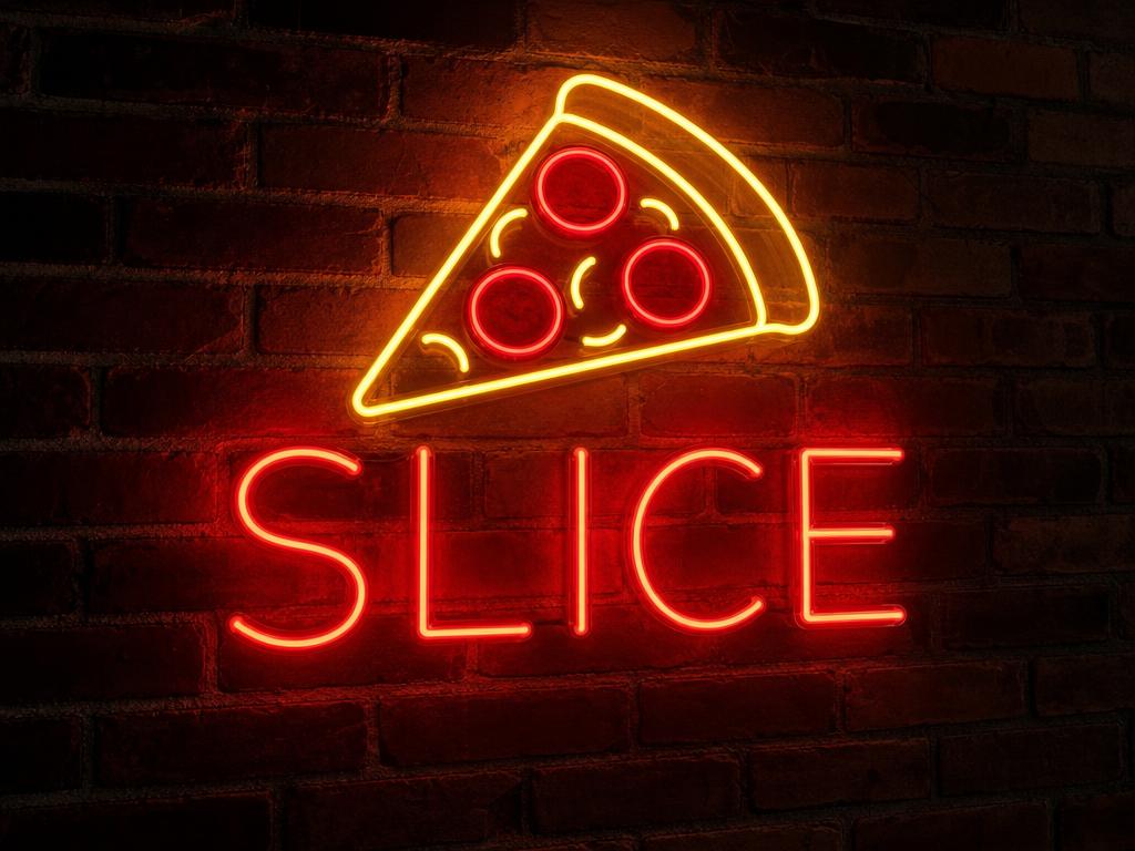 “Slice” Pizza Neon Sign